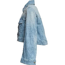 Giubbino Regular In Denim Stretch Blu 11 Oz