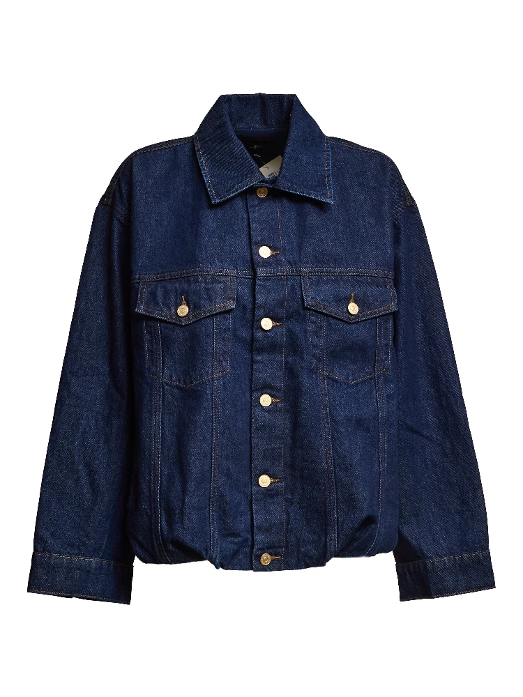 Gathered Jacket Indigo Soul