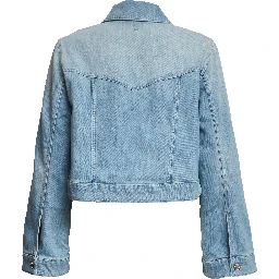 Giubbino Regular In Denim Stretch Blu 11 Oz