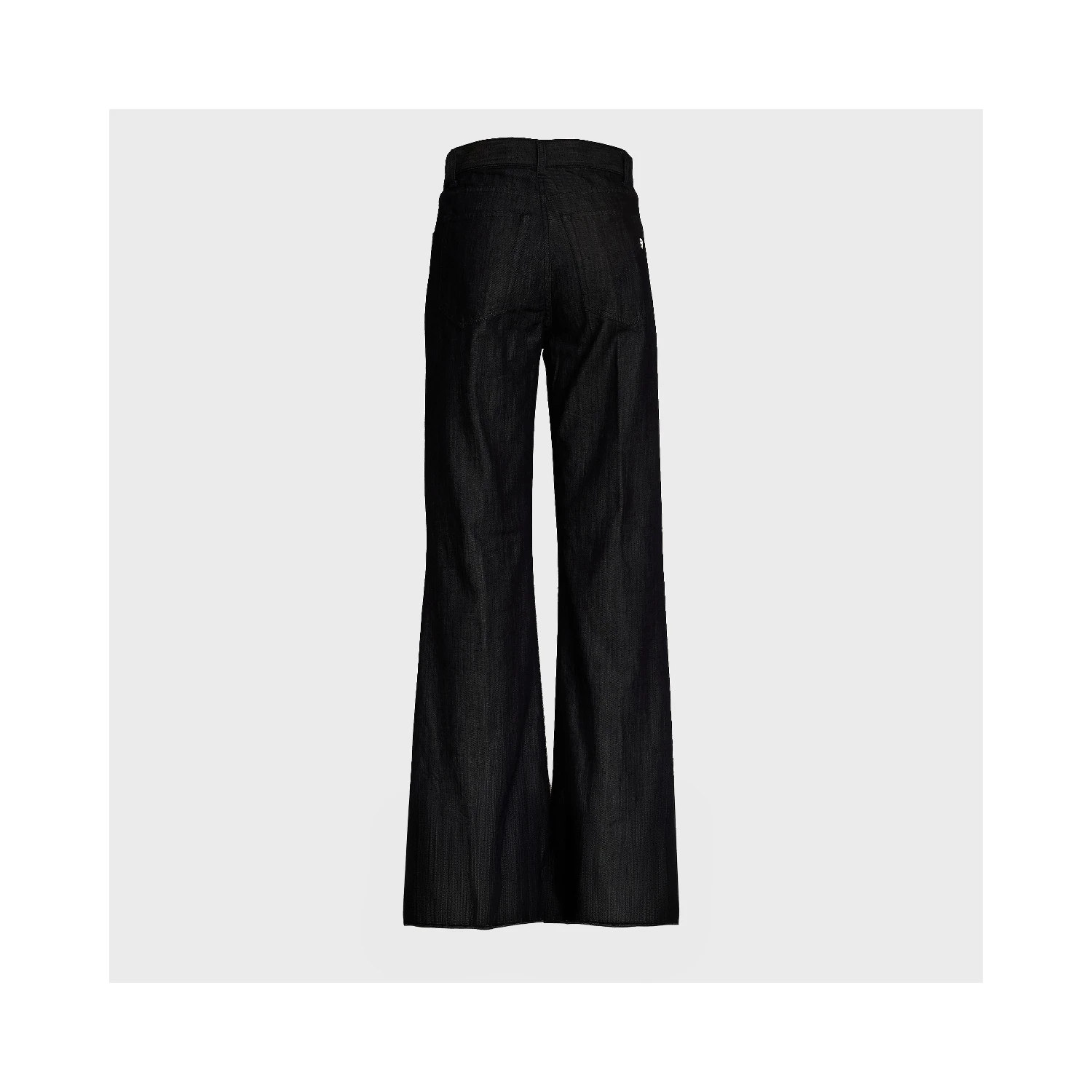 Jeans Amber Cinque Tasche Wide Leg In Denim Seta 7 Oz