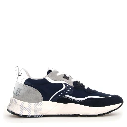 حذاء رياضي أبيض أزرق