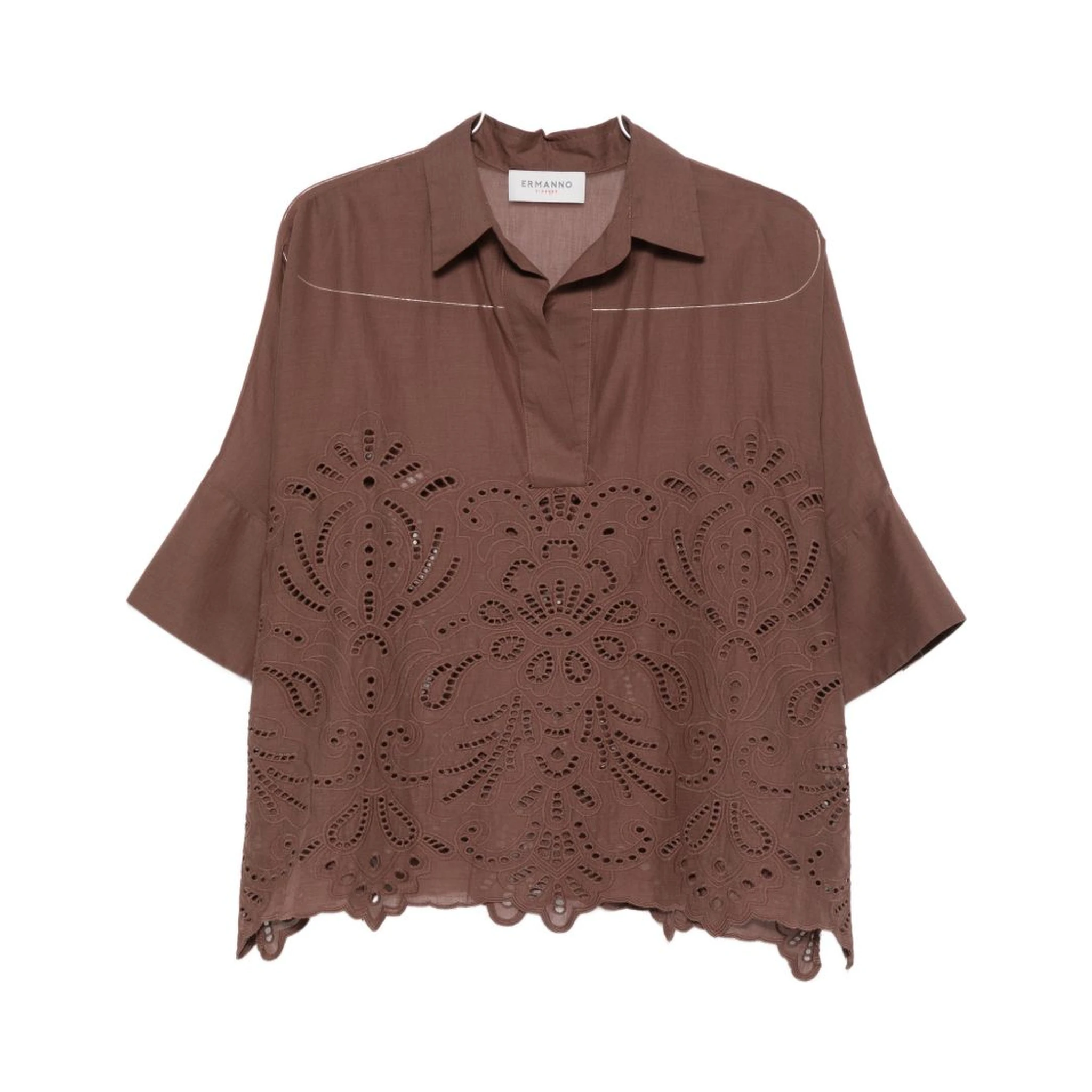 ERMANNO FIRENZE Shirts Brown