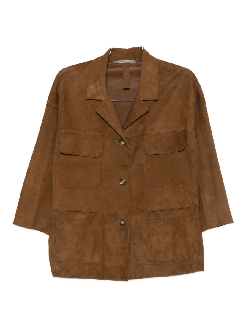 THE JACK AND JACKIE LEATHERS Jackets Brown