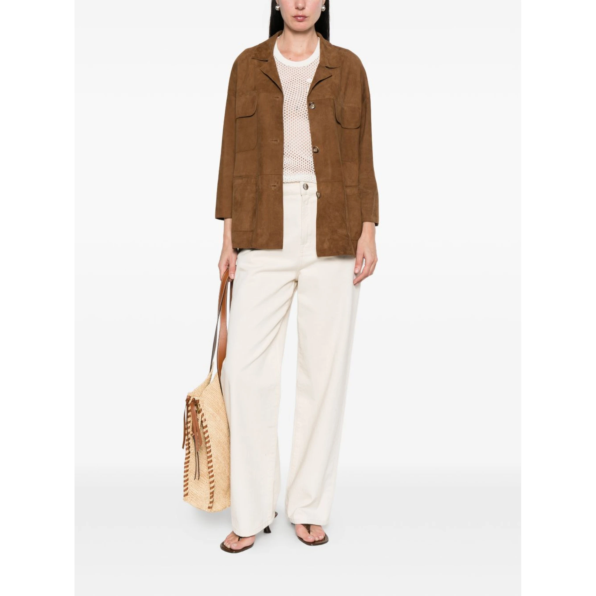 THE JACK AND JACKIE LEATHERS Jackets Brown