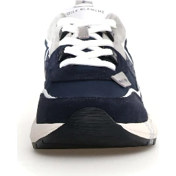 حذاء رياضي أبيض أزرق