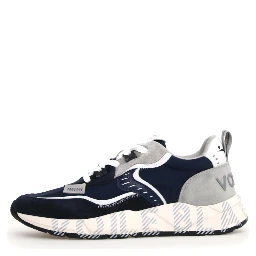 حذاء رياضي أبيض أزرق