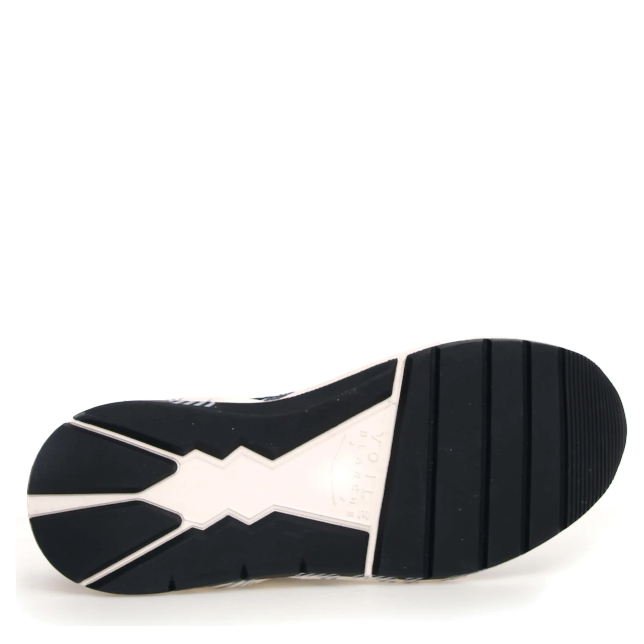 حذاء رياضي أبيض أزرق