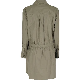 ABITO IN POPELINE CON CINTURA IN PELLE