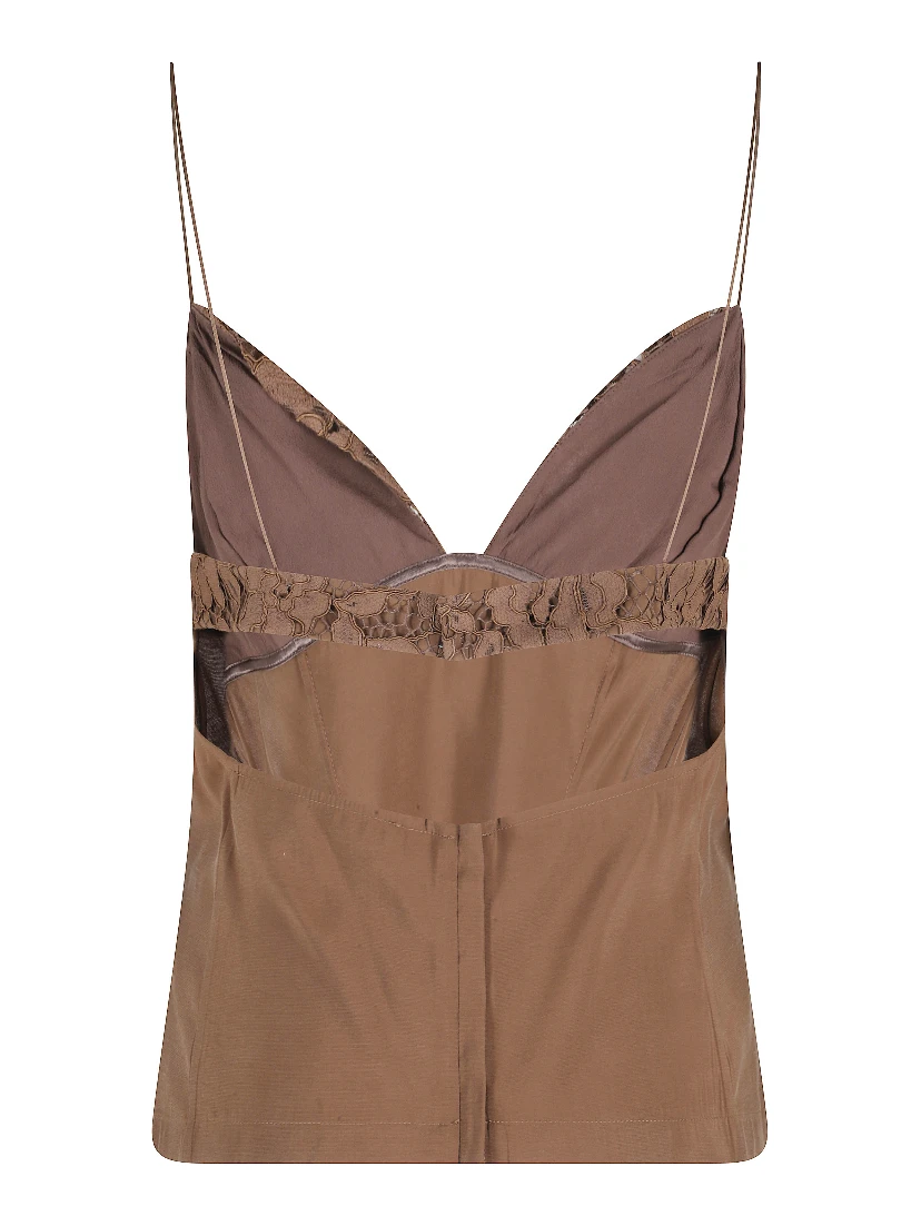 TOP CON INSERTI IN PIZZO