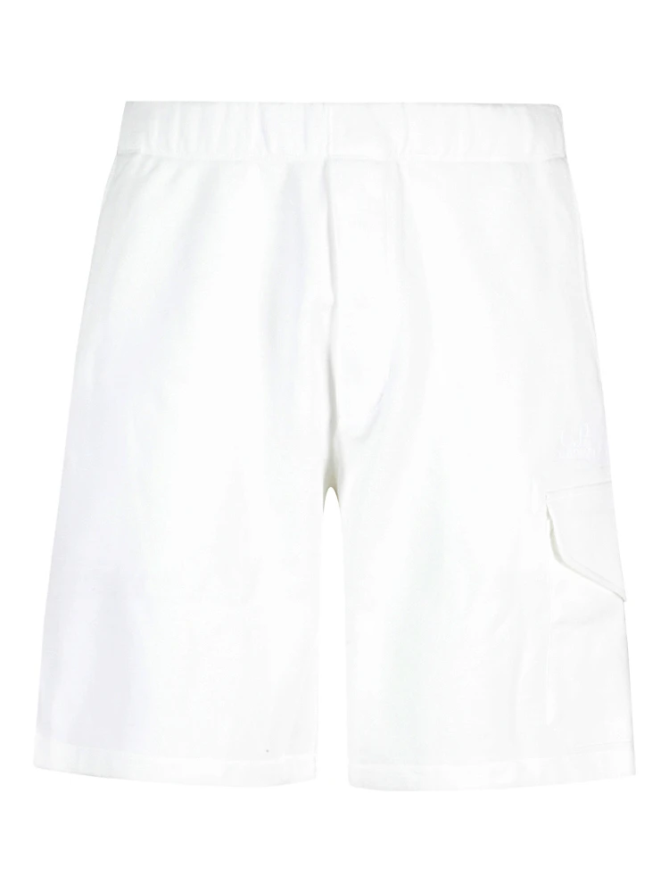 DIAGONAL RAISED FLEECE CARGO SWEATSHORTS