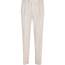PANTALONE GABARDINA DOPPIO RITORTO IN ICE COTTON