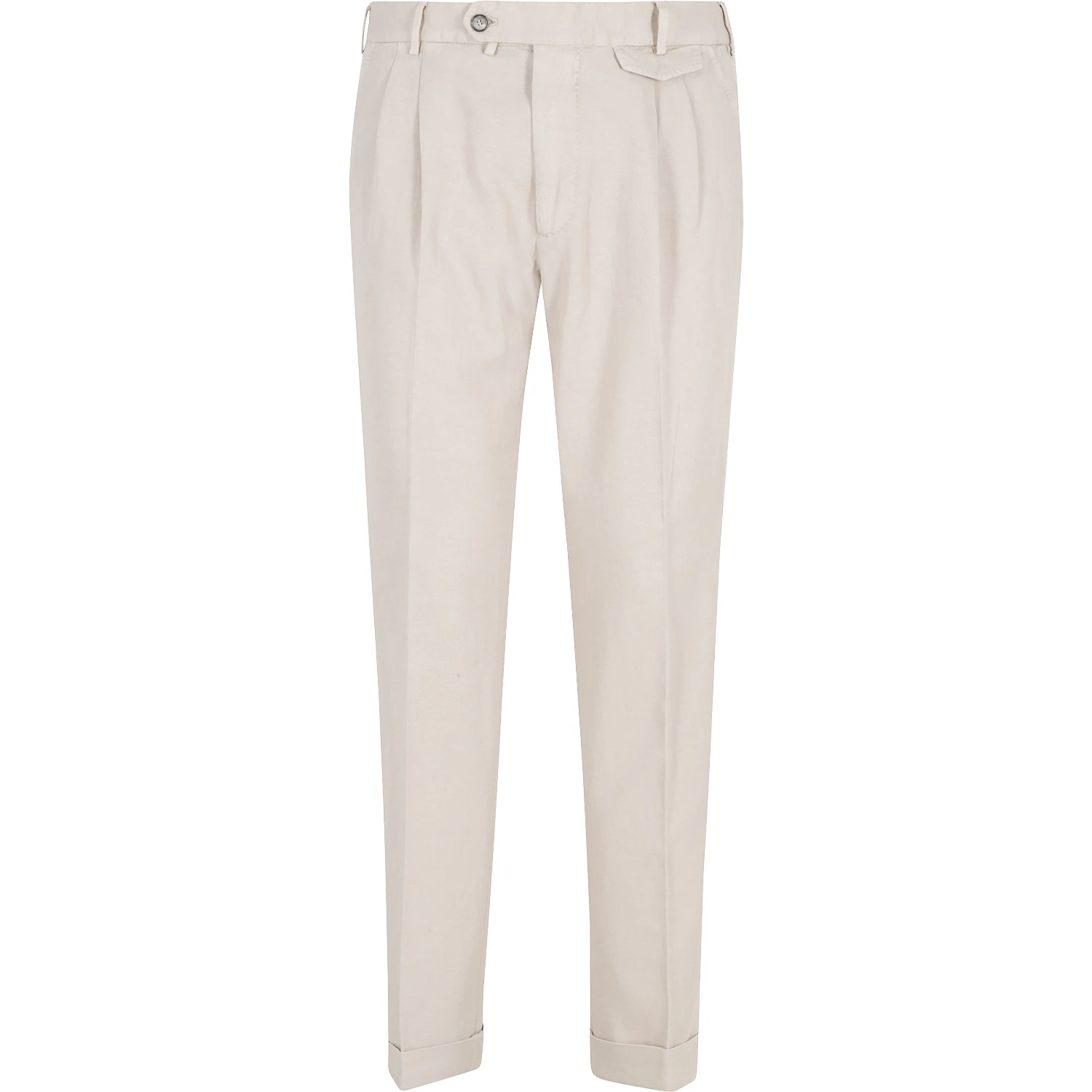 PANTALONE GABARDINA DOPPIO RITORTO IN ICE COTTON