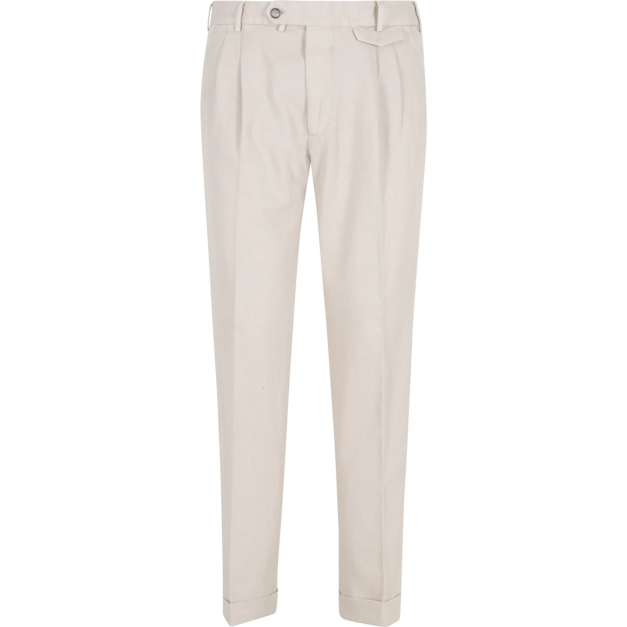 PANTALONE GABARDINA DOPPIO RITORTO IN ICE COTTON