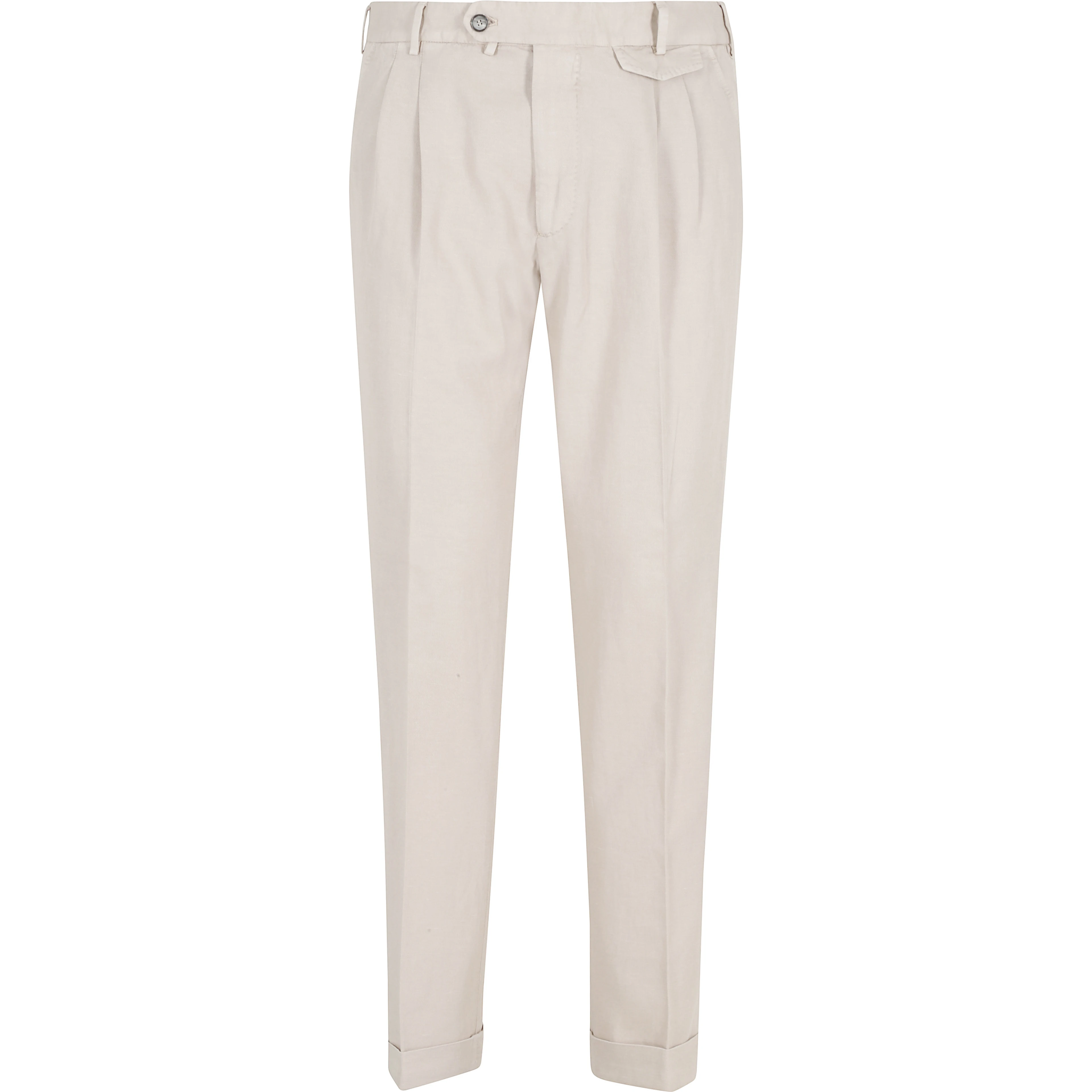 PANTALONE GABARDINA DOPPIO RITORTO IN ICE COTTON
