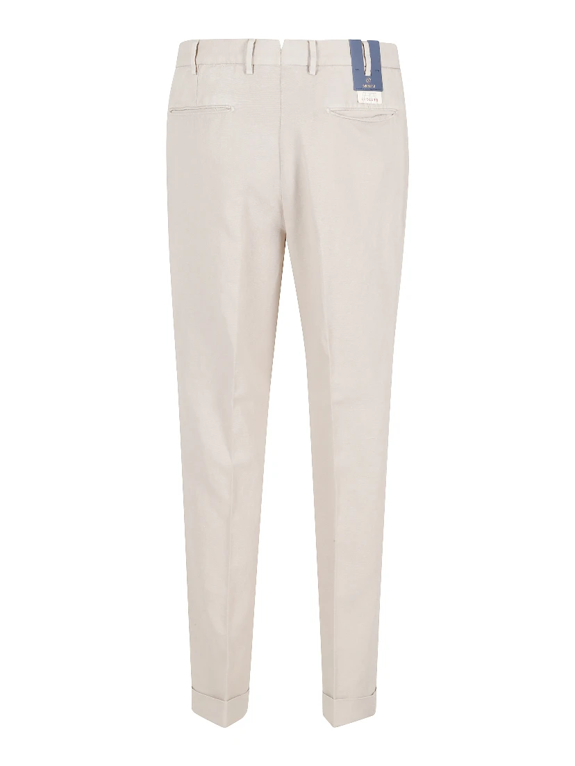 PANTALONE GABARDINA DOPPIO RITORTO IN ICE COTTON