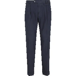 PANTALONE GABARDINA DOPPIO RITORTO IN ICE COTTON