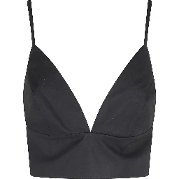 TOP  IN POPELINE SCOLLO V SPALLINE SOTTILI