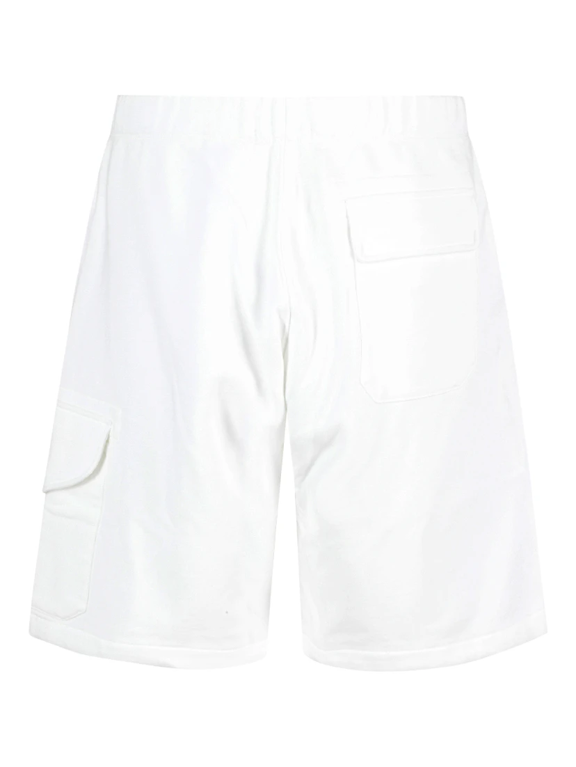 DIAGONAL RAISED FLEECE CARGO SWEATSHORTS