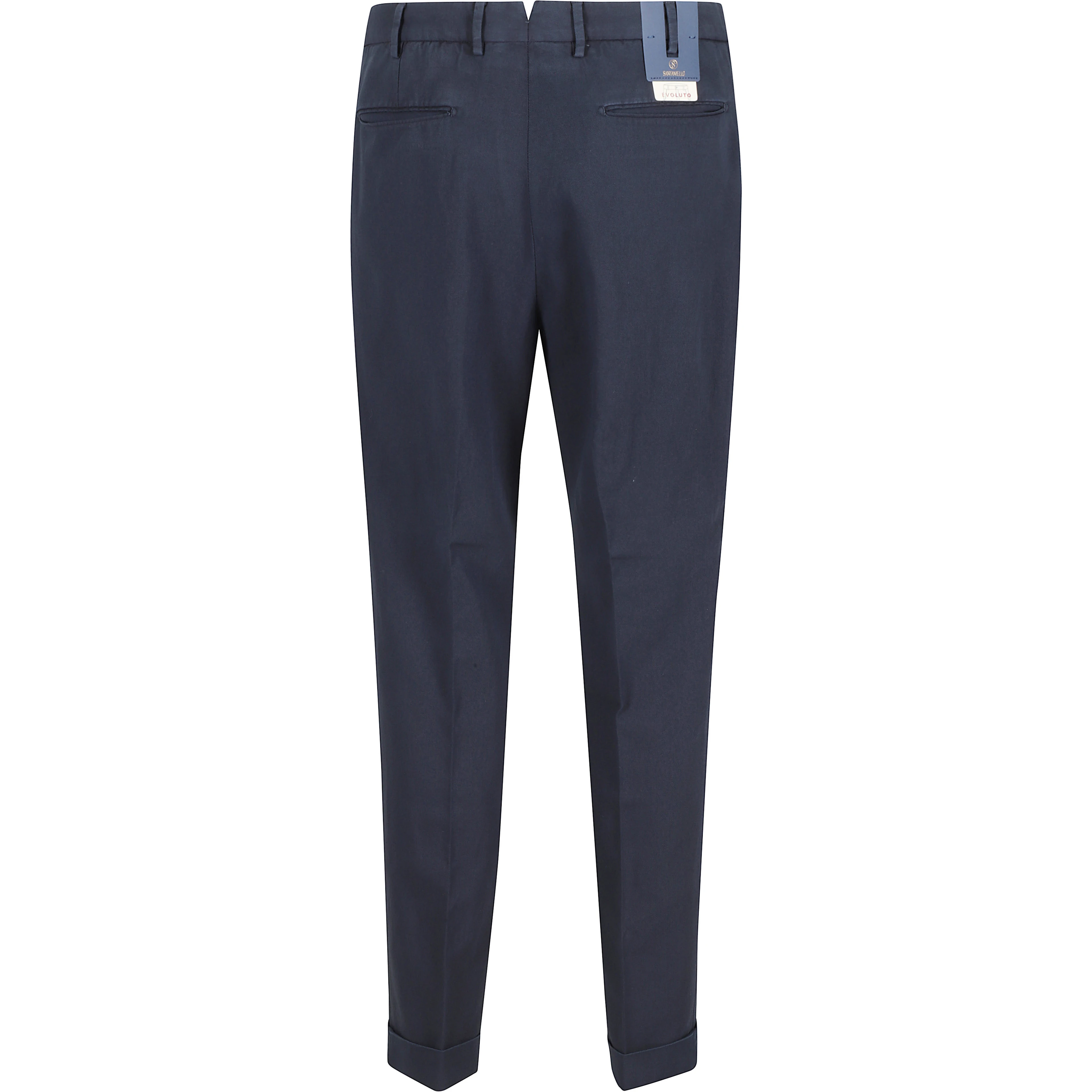 PANTALONE GABARDINA DOPPIO RITORTO IN ICE COTTON