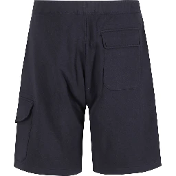DIAGONAL RAISED FLEECE CARGO SWEATSHORTS