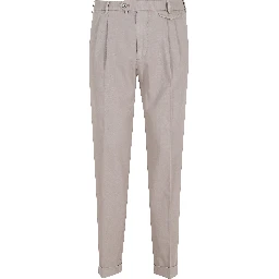 PANTALONE GABARDINA DOPPIO RITORTO IN ICE COTTON