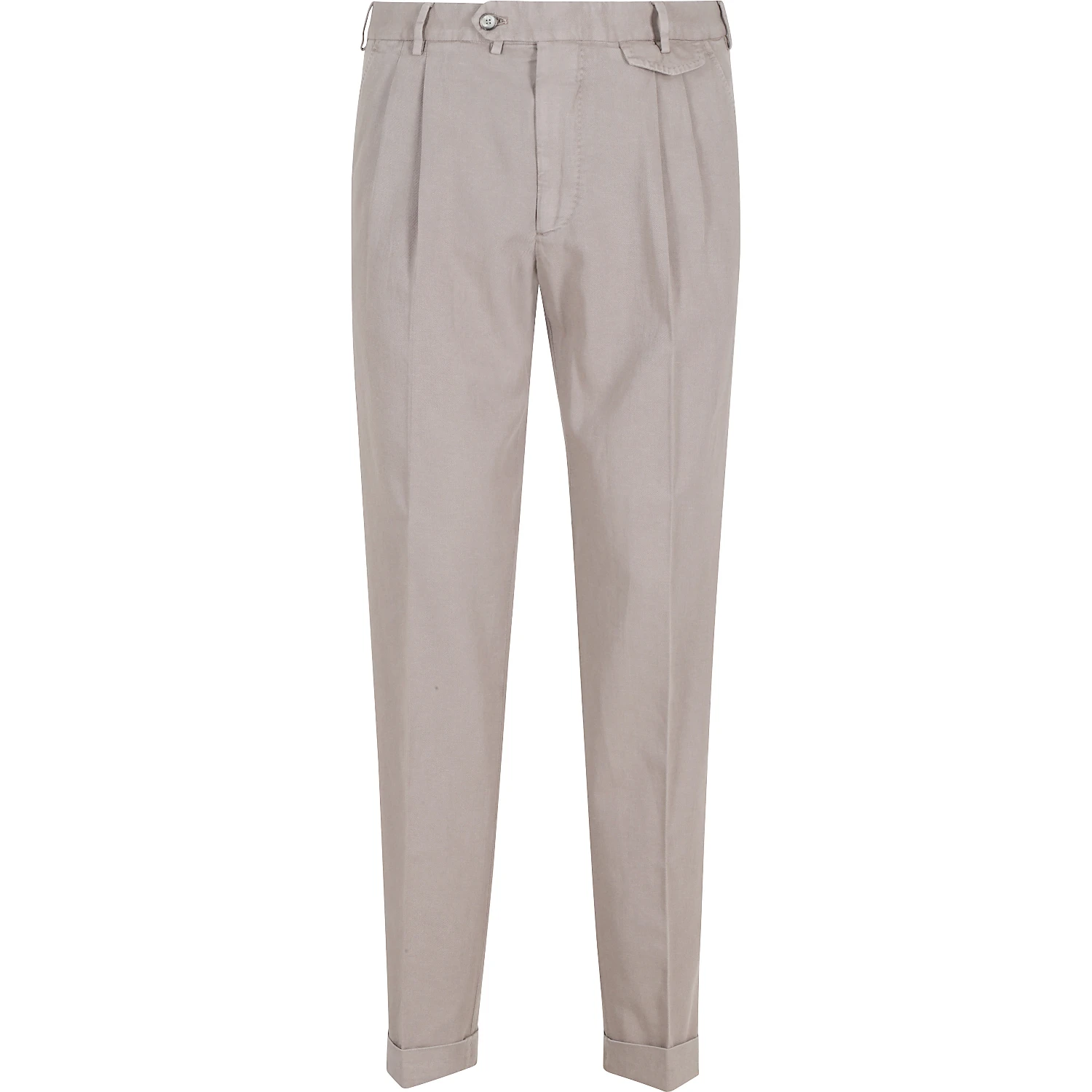 PANTALONE GABARDINA DOPPIO RITORTO IN ICE COTTON