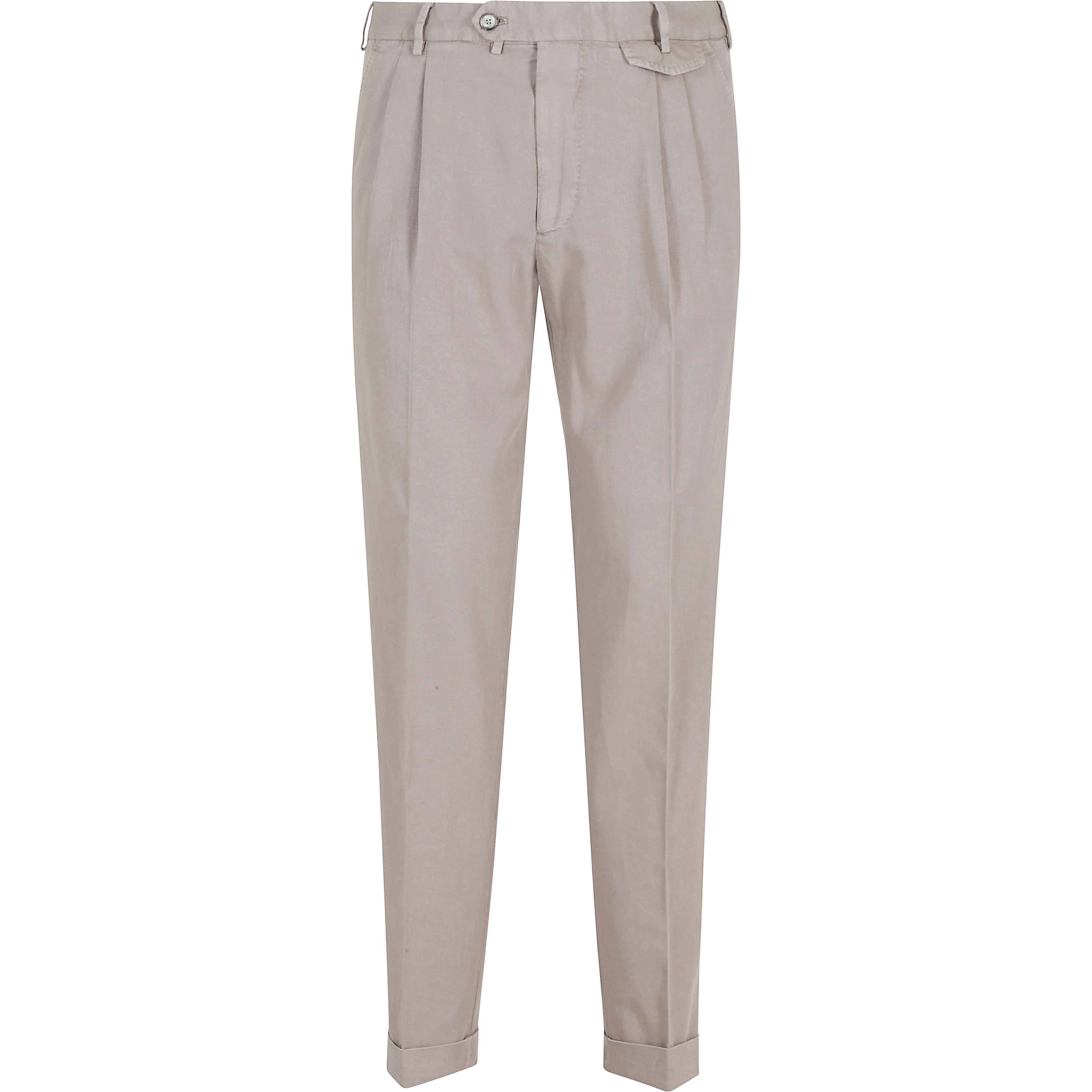PANTALONE GABARDINA DOPPIO RITORTO IN ICE COTTON