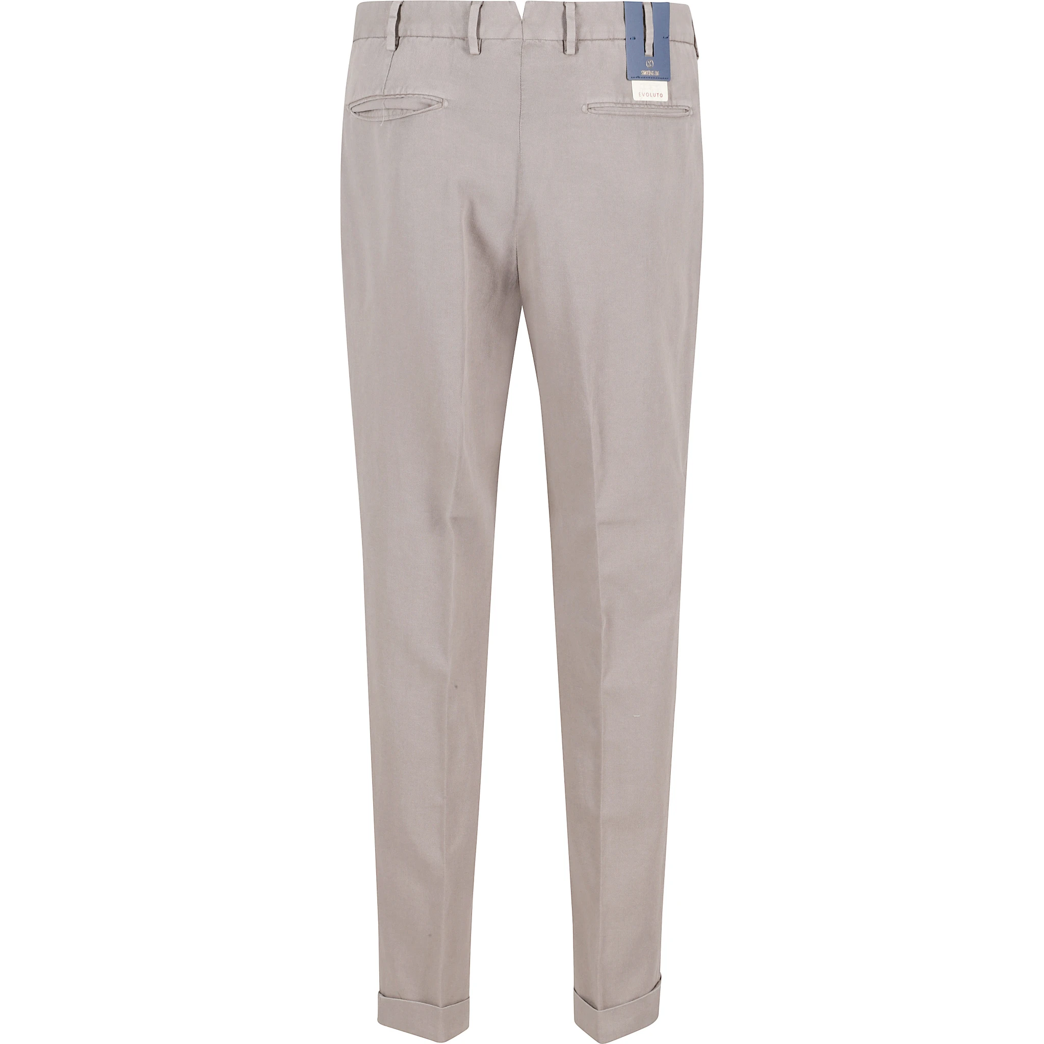 PANTALONE GABARDINA DOPPIO RITORTO IN ICE COTTON
