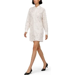 LONG SHIRT WITH PERFORATED PATTERN
