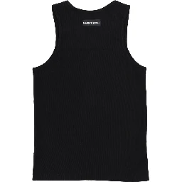 RIBBED TANK TOP WITH MOON LOGO