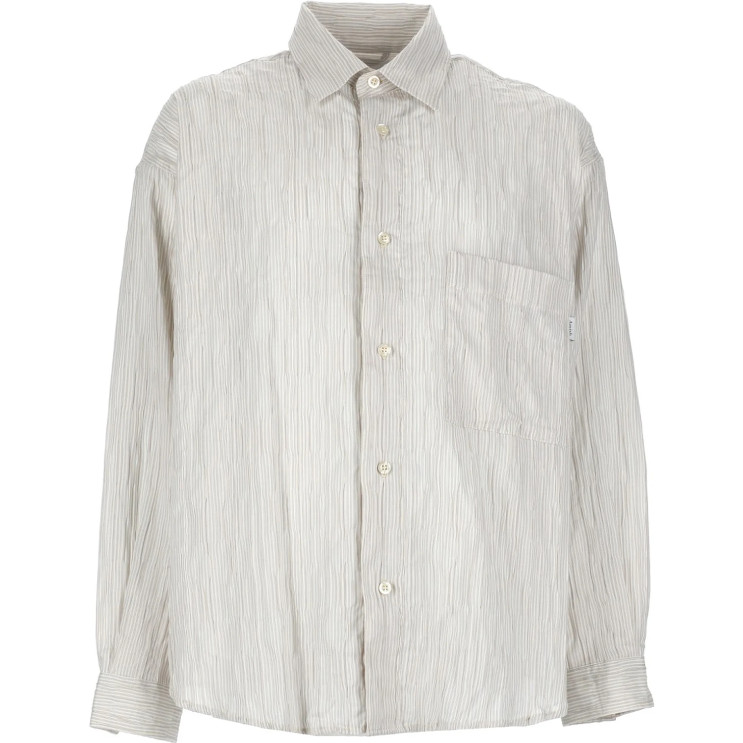 CAMICIA IN COTONE "CRINCKLE"