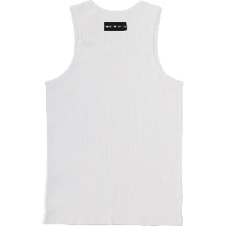 RIBBED TANK TOP WITH MOON LOGO