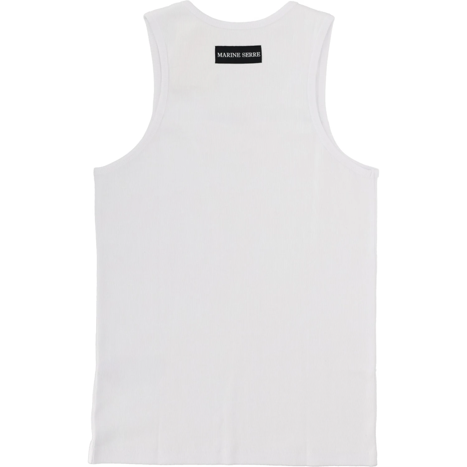 RIBBED TANK TOP WITH MOON LOGO