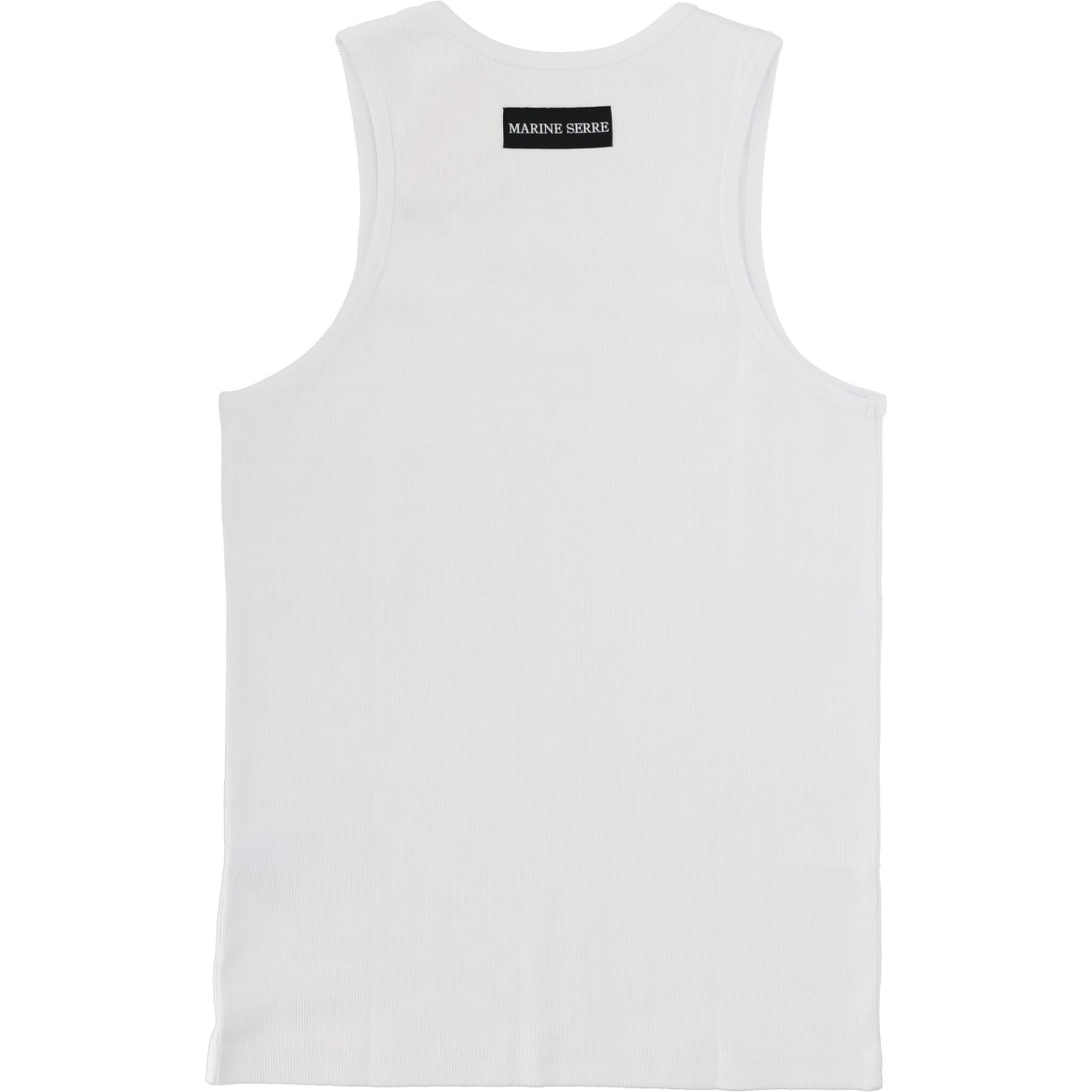 RIBBED TANK TOP WITH MOON LOGO