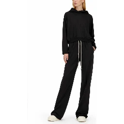 T-SHIRT "CROPPED" CON CAPPUCCIO