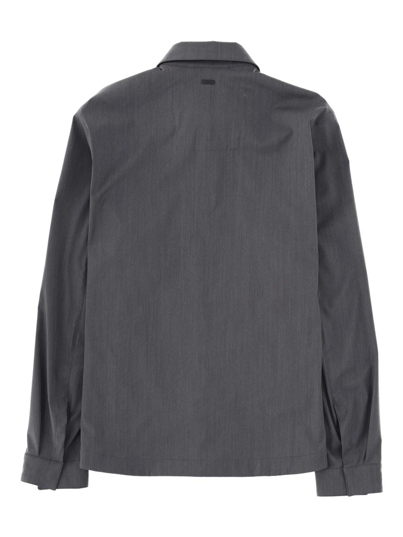OVERSHIRT IN MISTO LANA