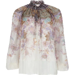 BLUSA "LUNA" CON MANICHE A SBUFFO