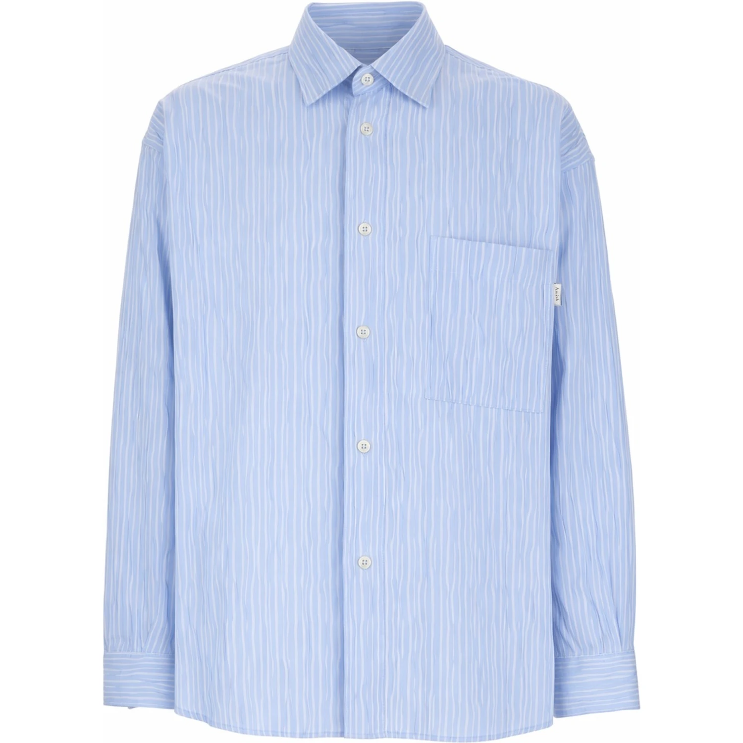 CAMICIA IN COTONE "CRINCKLE"