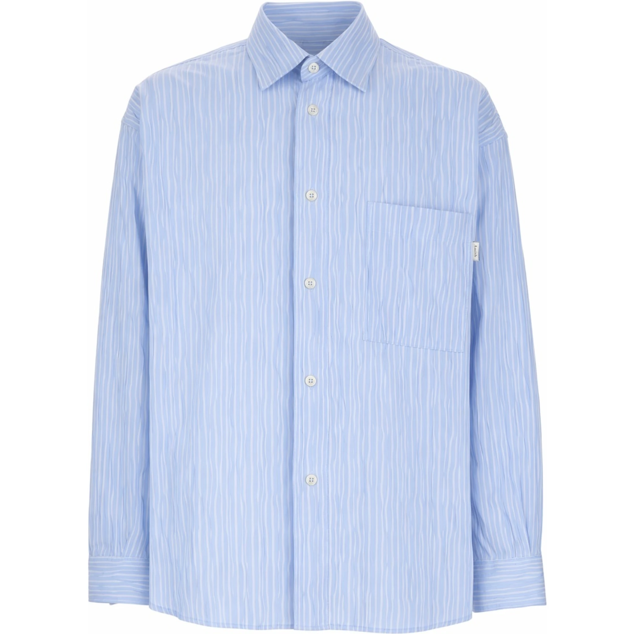 CAMICIA IN COTONE "CRINCKLE"