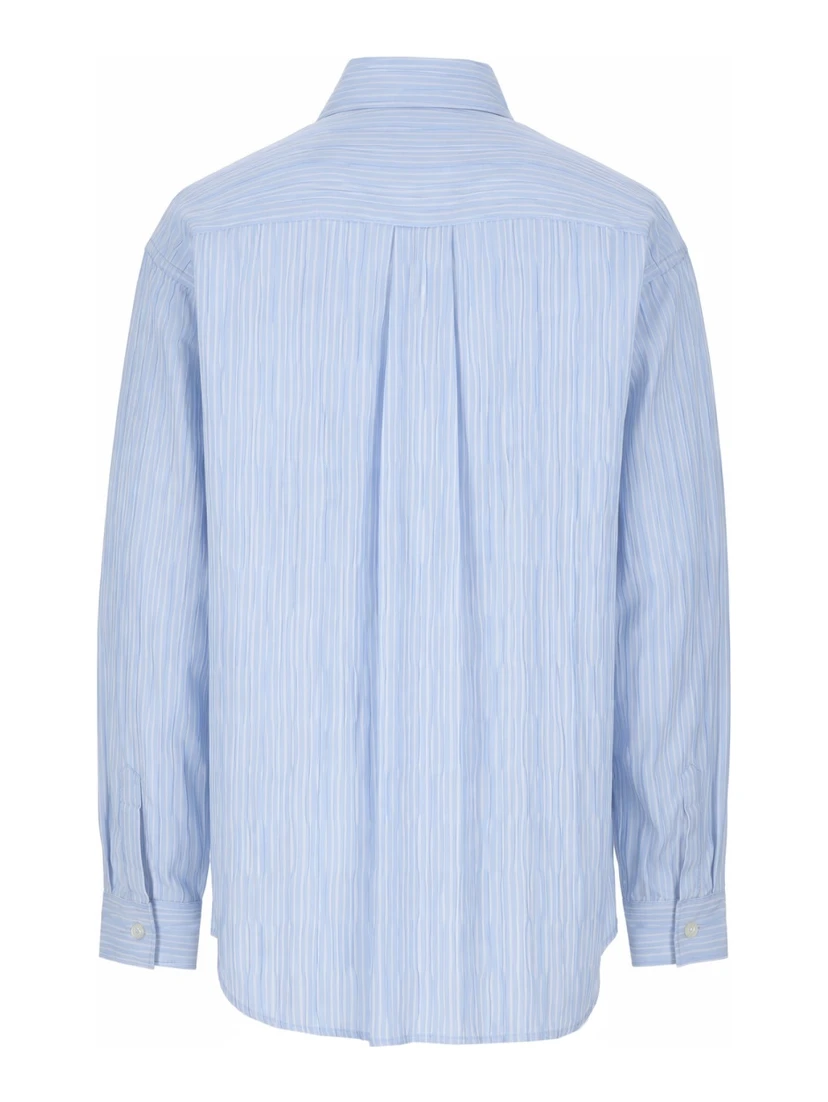 CAMICIA IN COTONE "CRINCKLE"