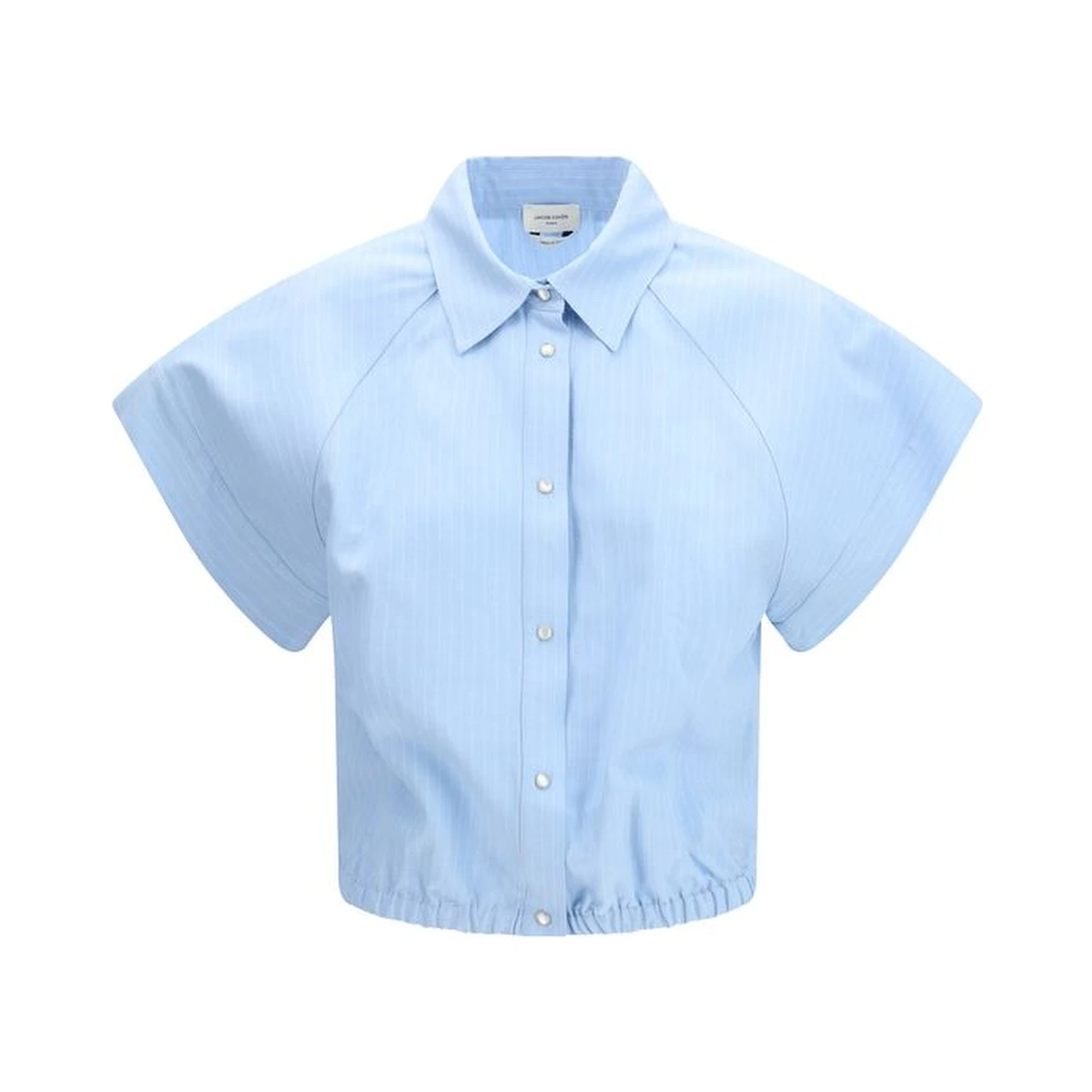 Blue Viscose Shortsleeve Shirt