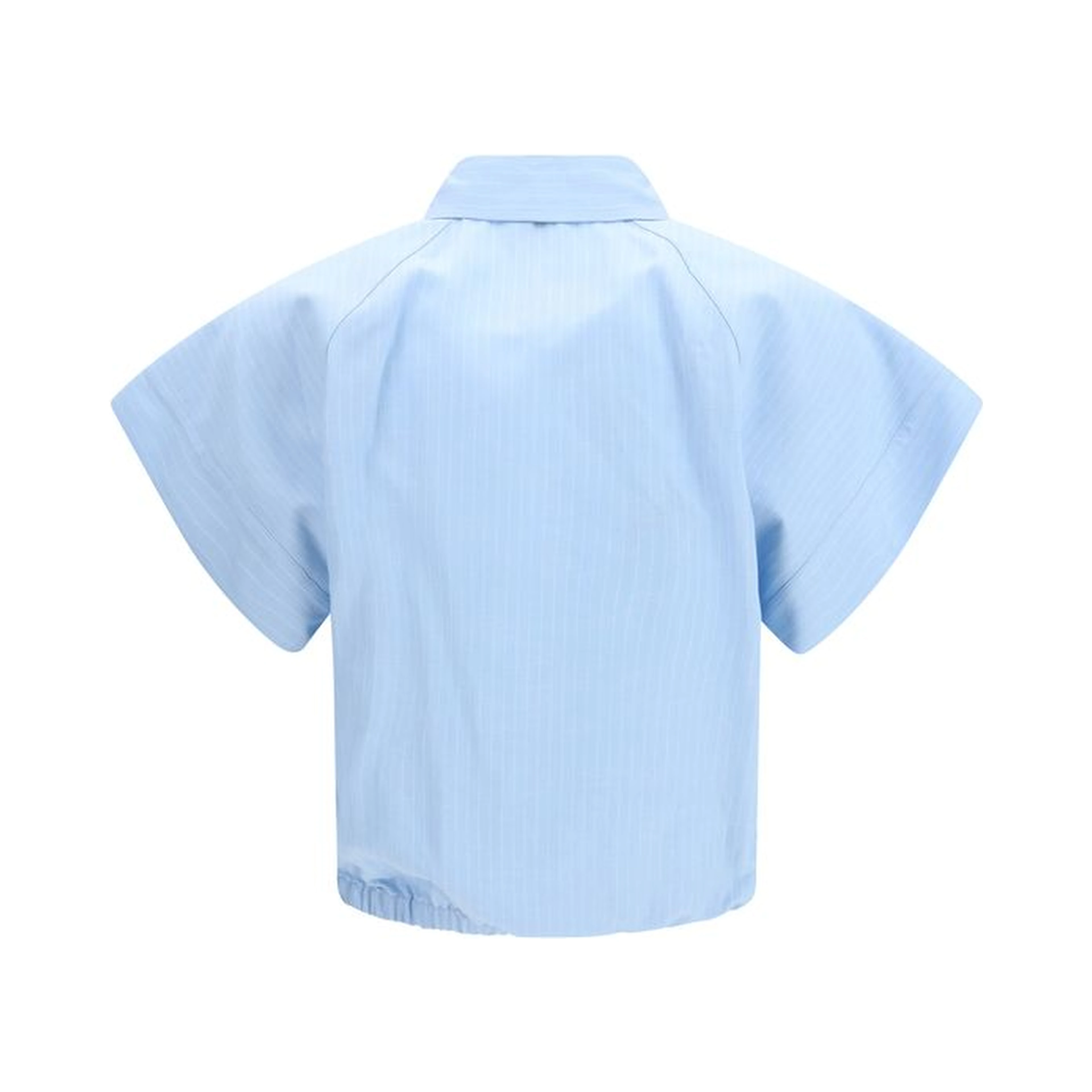 Blue Viscose Shortsleeve Shirt