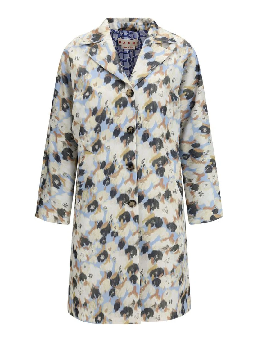 Multicolor Polyester Coat