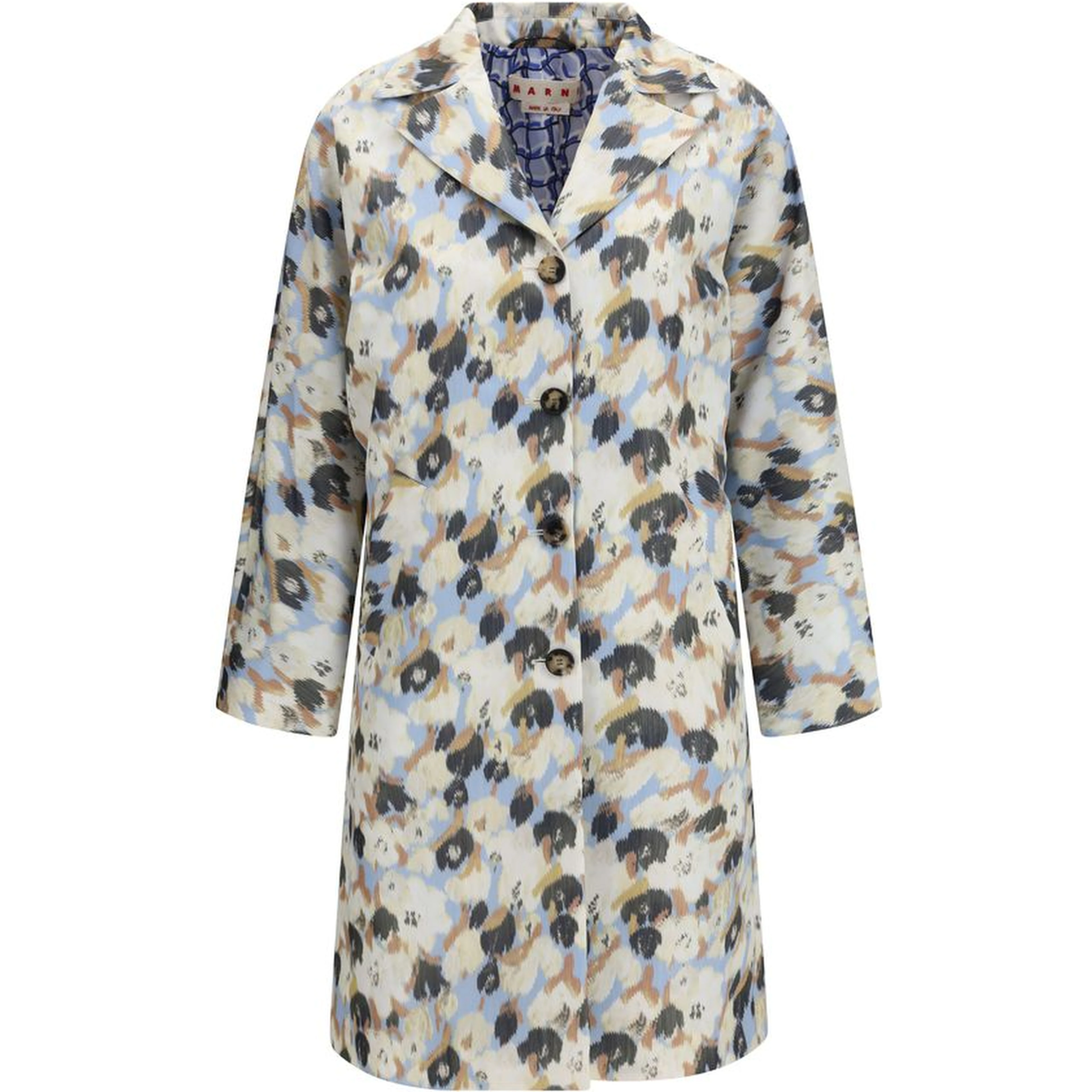 Multicolor Polyester Coat