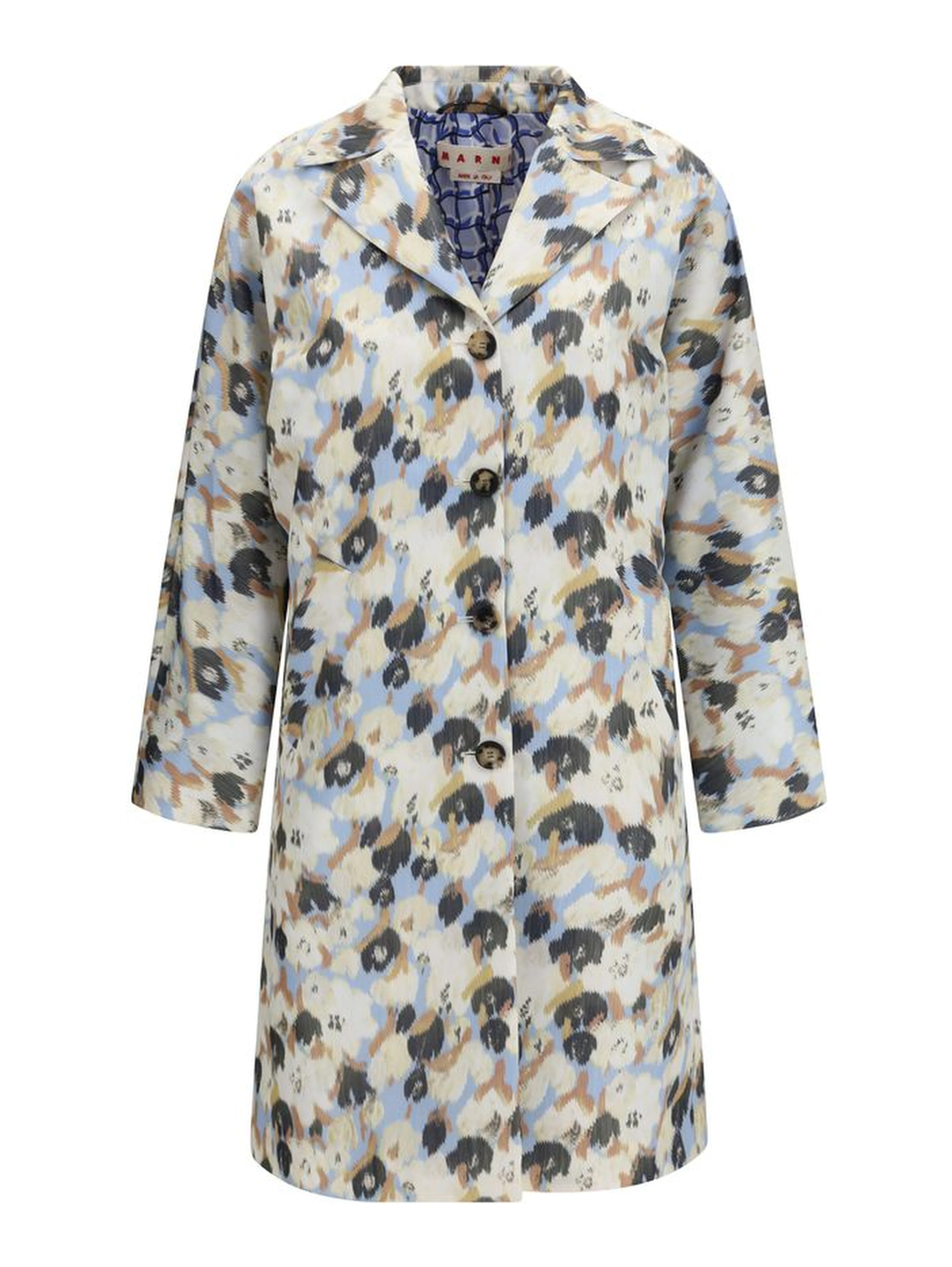Multicolor Polyester Coat