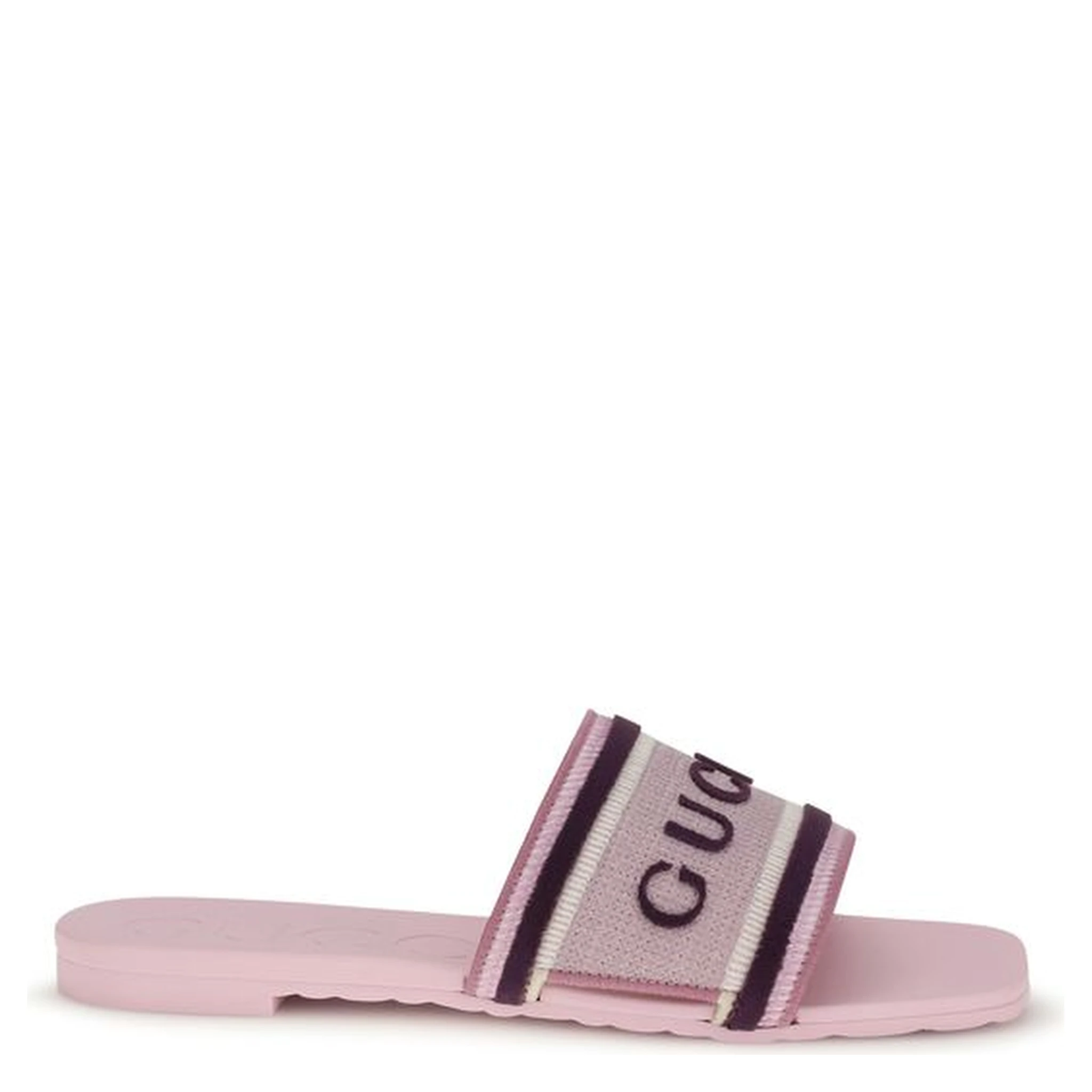 Multicolor Cotton Flat Sandals