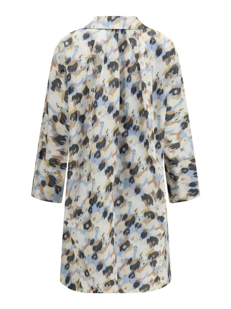 Multicolor Polyester Coat alternative