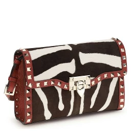 حقيبة كتف بوس توروس متعددة الألوان من جلد العجل