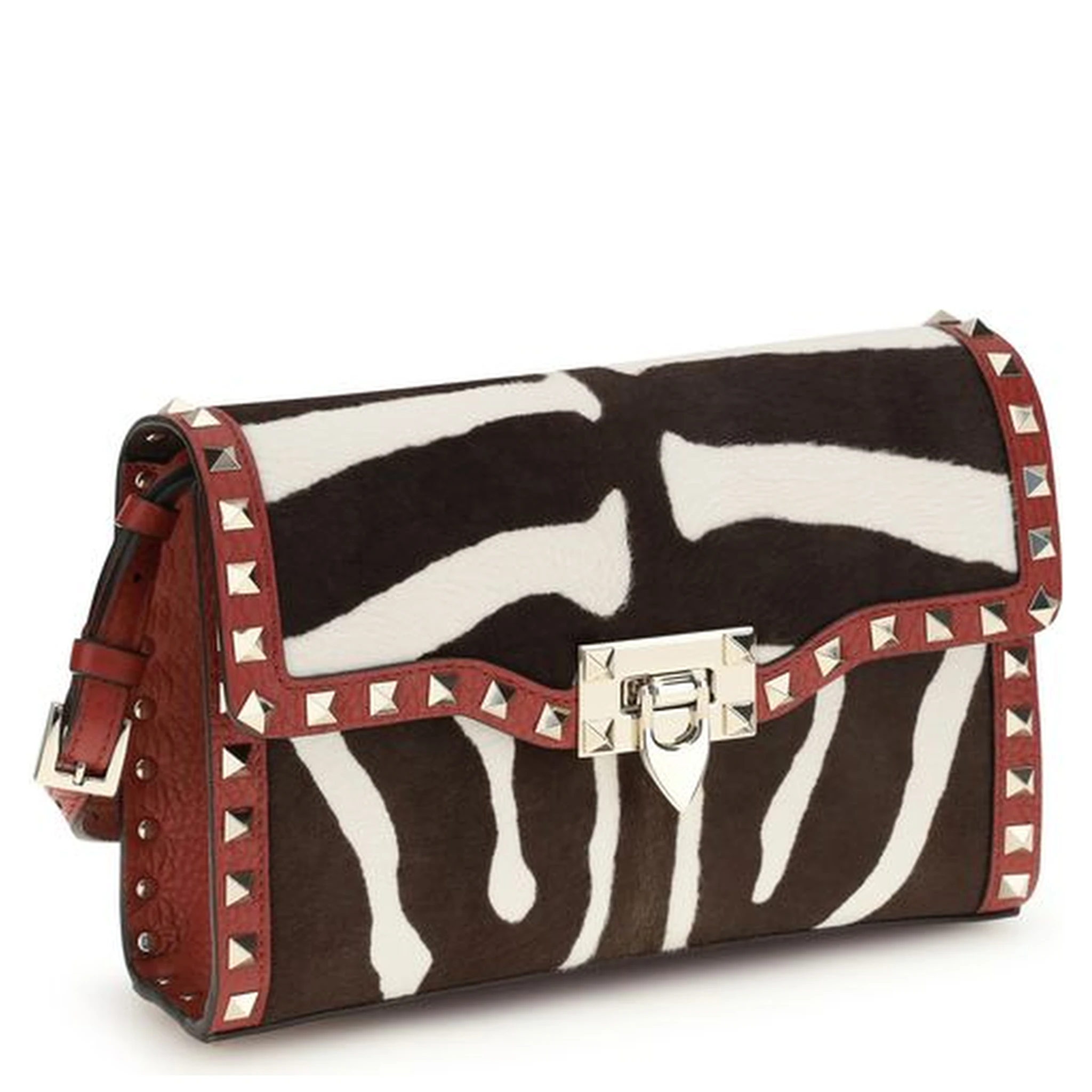 حقيبة كتف بوس توروس متعددة الألوان من جلد العجل