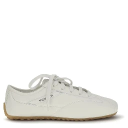 White Calf Leather Bos Taurus Athletic Sneakers